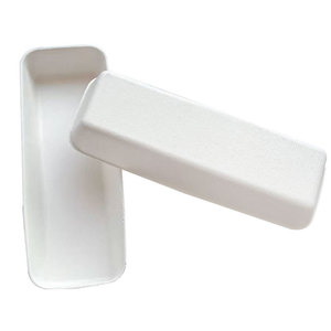 Disposable Sugarcane Pulp <b>Tray</b> 200x70x28.5mm Rectangle Biodegradable For Hot Dog Sausage Takeout <b>Snacks</b> Outdoor Use - Product Image 5