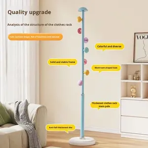 <span class=keywords><strong>Appendiabiti</strong></span> da Terra Multifunzionale a Forma di Fungo in Metallo per Camera da Letto delle Bambine - Product Image 2