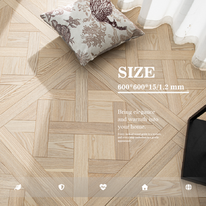 Parquet en bois d'ash massif brossé multicouche moderne avec joint T&G pour salon, cuisine, villa, garantie 3 ans - Product Image 5