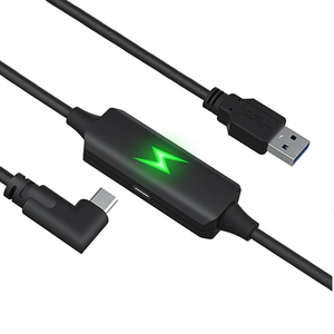 Type-C USB <span class=keywords><strong>3.2</strong></span> VR リンクケーブル TPE 素材 編組されたより太いワイヤ 独立した電源供給 安定した信号転送 2 年保証 - Product Image 3