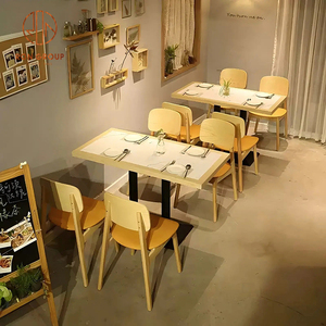 Juego <span class=keywords><strong>de</strong></span> Muebles Modernos <span class=keywords><strong>para</strong></span> Restaurante, Sofá en Forma <span class=keywords><strong>de</strong></span> U <span class=keywords><strong>de</strong></span> Madera, Mesas Rectangulares <span class=keywords><strong>de</strong></span> Madera <span class=keywords><strong>para</strong></span> Cafetería y Sillas <span class=keywords><strong>de</strong></span> Madera a Juego <span class=keywords><strong>para</strong></span> Cafetería - Product Image 3