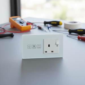 Interruttori Wi-Fi Modularizzati <span class=keywords><strong>Smart</strong></span> Topshine Tipo 147 con <span class=keywords><strong>Presa</strong></span> di Corrente UK 13A per Casa Moderna - Product Image 5