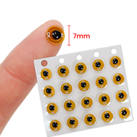 Powerway petit 13.56mhz NFC puce FPC autocollant 5/6/7/8mm Micro FPC Anti-métal plaqué or Nfc étiquette d'étiquette