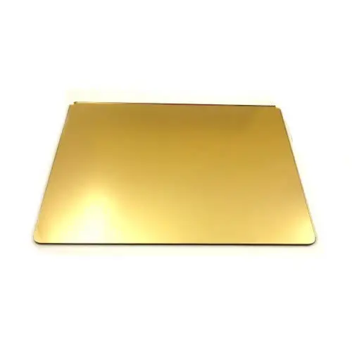 2 mm poliertes Aluminium-Spiegelblatt 12 * 12 Goldfarbene Acryl-Kunststoff-Spiegelblätter selbstklebend Heimdekor-Spiegelblatt