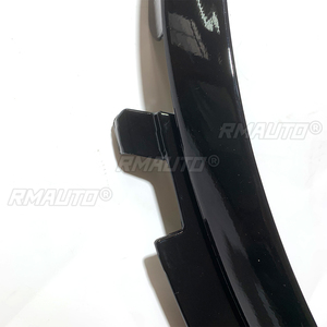 Pour Corvette C7 2014-2019, 2 pièces, garnitures de passage de roue avant en fibre de carbone aspect noir brillant, style GM - Product Image 6