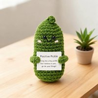 Boneka Mentimun Rajut, Boneka Buah Rajut, Dekorasi Rumah, Hadiah Dekorasi, Ide Hadiah Buatan Tangan, Hadiah untuk Dewasa dengan Benang