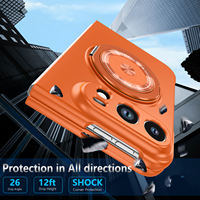 Étui magnétique protecteur rotatif à 360° pour iPhone Duo 18 Fold Series °   Support rotatif avec couvercle de support en alliage d'aluminium