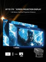 Vidéoprojecteur portable IHOMELIFE pour gamers, projecteur LED intelligent à courte focale pour la maison, Hy320mini 300 Ansi Android Mini ISMARTX11S 4K