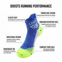 Chaussettes de sport athlétiques personnalisées avec logo OEM, respirantes, à compression, pour hommes, avec logo personnalisé, faible MOQ
