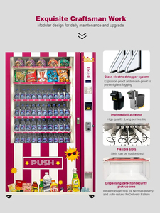 Touch Automatic <b>Drinks</b> and Snacks Combo Vending Machine with SDK Function - Product Image 2