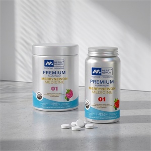 Moisture-Proof Probiotic Powder <b>Container</b> Sealed Aluminum Jar for Daily Supplements Eco-friendly Supplement Packaging - Product Image 1