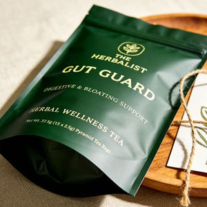 ถุงซิปแบบกำหนดเองพร้อมเคลือบยูวี ถุงชาแบบตั้งได้ บรรจุภัณฑ์อาหาร - Product Image 2