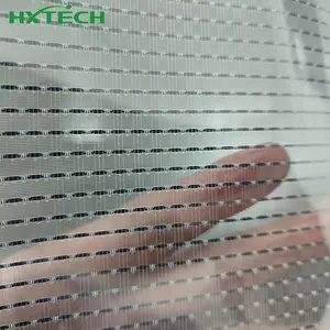 Perakende mağaza kullanımı için şerit panelleri ile şeffaf cam LED Film ekran