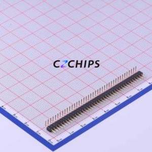 MH200R-11-40-1210 Pin Header Bent Lead Through Hole,P=2mm Connector 1x40P 2mm Round Pin Right Angle Insert - Product Image 1