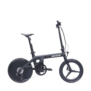 Vélo pliant à assistance électrique, moteur central 250W, 11 vitesses, roues tout carbone 20 pouces, autonomie 90 km, freins à disque hydrauliques, 36V - Product Image 1