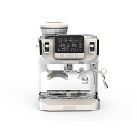 Machine à café semi-automatique commerciale Grain à tasse 19 bars Double chaudière 3 en 1 Machine à expresso avec moulin