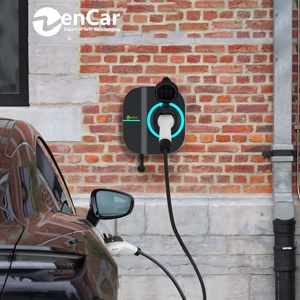 Station de recharge pour véhicules électriques 7,4 kW 11 kW 22 kW, chargeur AC intelligent sans fil pour usage public avec prise de type 2, contrôlable par application - Product Image 3