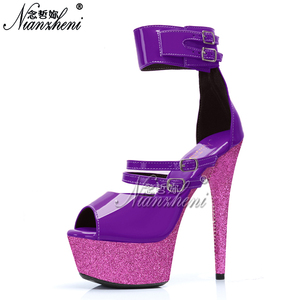 Chaussures de danse sur poteau de style exotique de 15 centimètres, <span class=keywords><strong>danseuse</strong></span> topless, intérêt sexuel, fétichisme anormal, talons hauts pour femme de grande taille - Product Image 2