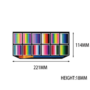Kit complet de <span class=keywords><strong>peinture</strong></span> sur visage et corps pour débutants, 18 couleurs, gâteaux, pinceaux, pochoirs, guide, facile à utiliser, <span class=keywords><strong>peinture</strong></span> lavable pour le visage et le corps - Product Image 3