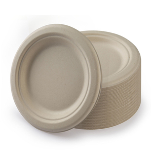 Assiettes en bagasse robustes et résistantes aux fuites - Product Image 4