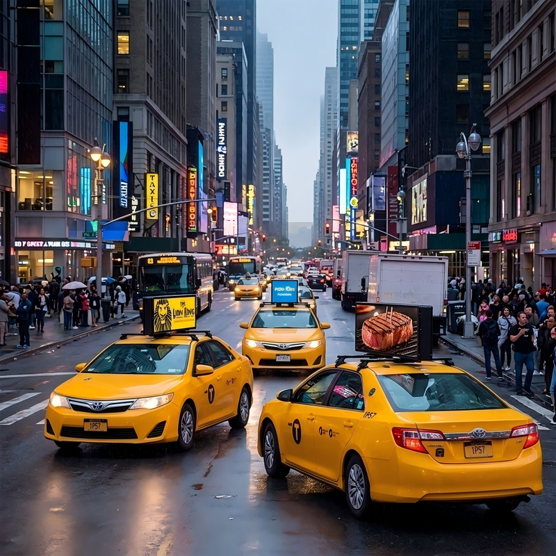 Full Color P5 Taxi LED Display