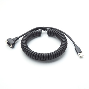 Cavo <span class=keywords><strong>USB</strong></span> Magnetico con Connettore Pogo Pin, <span class=keywords><strong>USB</strong></span> Tipo <span class=keywords><strong>C</strong></span>, USBC, Tipo-<span class=keywords><strong>C</strong></span>, Personalizzabile, Forte Magnete N52, Cavo a Spirale, Cavo a Molla, Cavo Avvolto - Product Image 1