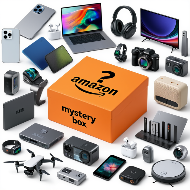 Amazons Return Mystery Box Electronics with Smartphone Tablet Smartwatch Headphone Projector Goods for Shop Sourcing