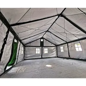 Atacado Canvas Rescue Outdoor Tent Green Disaster Relief Tent Tipo 95 Campo Task Pole Tent