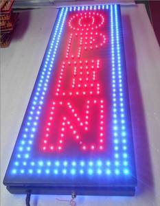 CE lampeggiante lunghezza 33x90cm lampeggiante doppio lato esterno verticale <span class=keywords><strong>Led</strong></span> segno aperto Display chiuso aperto - Product Image 3