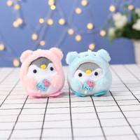 Haute Qualité Animaux En Peluche Pingouin En Peluche Porte-clés Mini Kawaii Pingouin En Peluche Porte-clés Sac À Dos Charme Décoration Pendentif