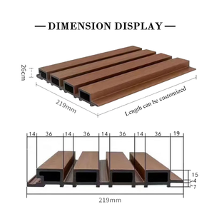 Bền gỗ hiện đại nhựa composite Panel tường ngoài trời không thấm nước WPC tường ốp - Product Image 3