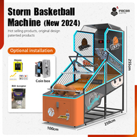 Machine de jeu d'arcade de tir au basket-ball automatique à monnayeur personnalisée pour enfants et adultes