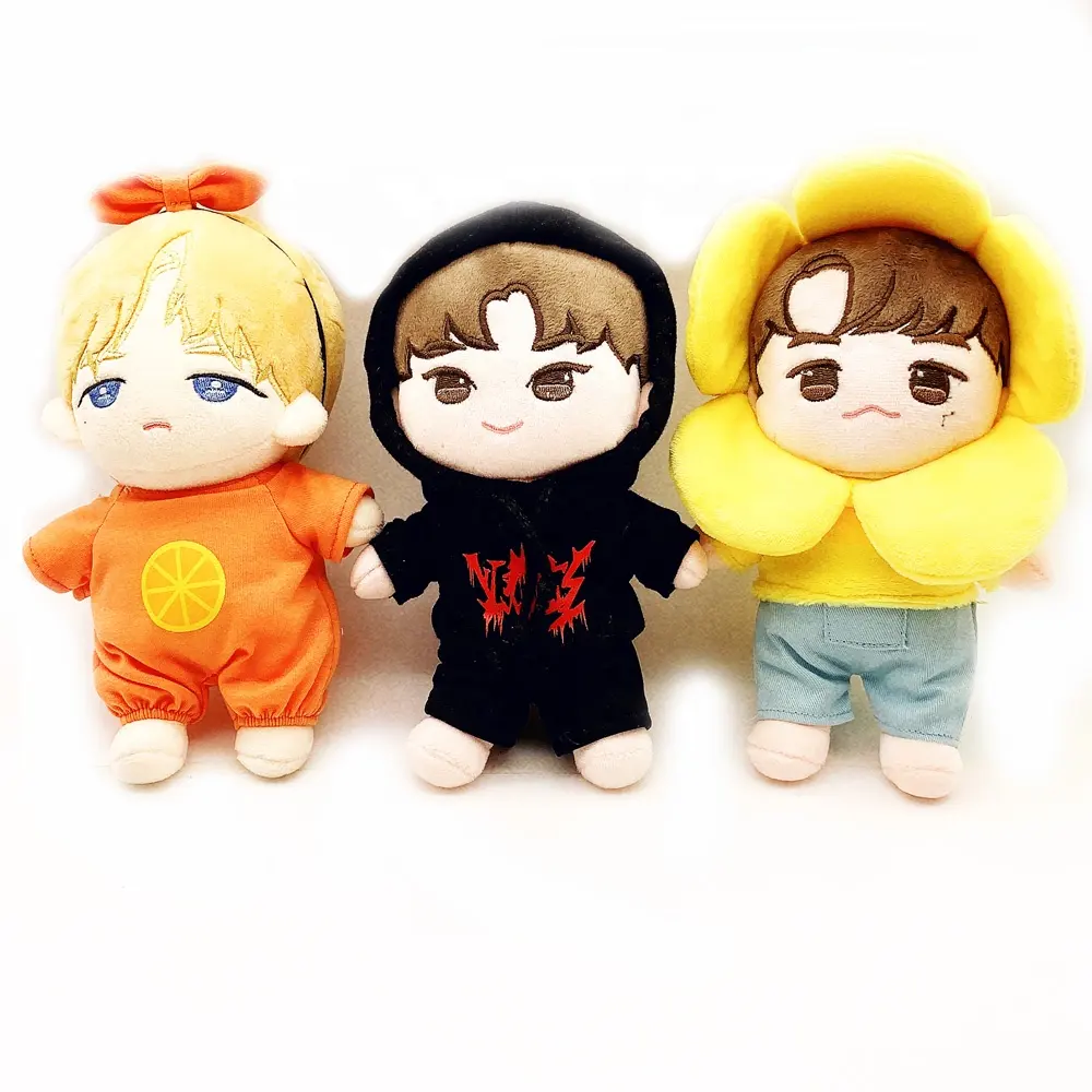 Poupées kpop coréennes sur mesure, cm, jouet en peluche de noël, blanc, pour bébé garçon, ours en peluche, jouets avec vêtements