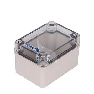 Caixa de interruptor à prova d'água Saipwell IP67 Caixa pequena de plástico para eletrônicos com tampa transparente