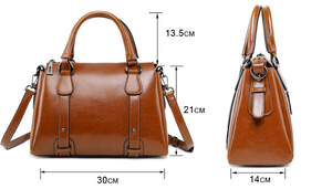 Sac à main en cuir de vache véritable pour femmes, poignée supérieure, épaule, sacoche, fourre-tout, sac à main dissimulé - Product Image 5