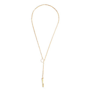 Lateefah-collar con colgante de círculo de Metal, joyería de regalo de San Valentín, OEM, venta al por mayor - Product Image 5