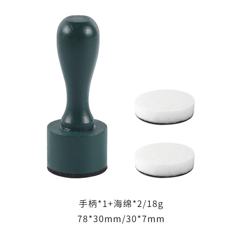 5 Green + 2 flat sponges