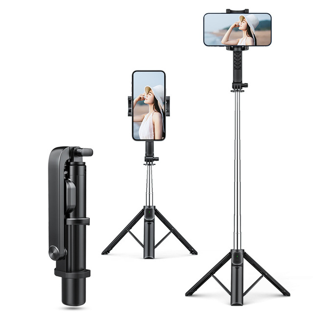 Mobile Phone Stand Selfie Stick Live Shooting Landing Photo Overhead Stabilizer Fill Light Tripod