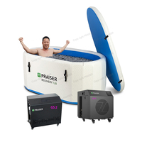 Baignoires portatives de machine d'ozone de 1/2Hp Wifi avec le refroidisseur de bain de glace de l'eau 1Hp