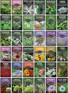 Ultimate 36 Variety Non-GMO Heirloom Herb Garden 28.000 + Culinary Medicinal Essential Home Healing Flower Eco-Friendly Hanging - Product Image 2