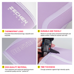 Ginocchiere <span class=keywords><strong>in</strong></span> <span class=keywords><strong>Neoprene</strong></span> da allenamento Crossfit da 7mm e 5mm per la compressione professionale da palestra - Product Image 5