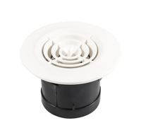 Système de ventilation à air frais en PVC ABS, sortie de ventilation centrale de climatisation, couvercle de ventilation d'évacuation, installation facile, design moderne, hôpital, salle de sport