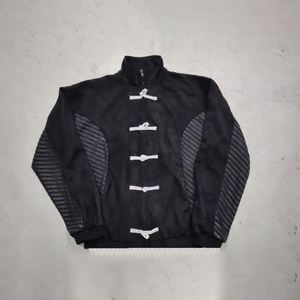 Veste softshell de haute qualité pour homme, noire, coupe-vent, respirante, avec fermeture éclair, imprimée, grande taille - Product Image 1