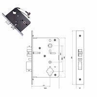 Cerradura Inteligente de Alta Gama para Hotel, de Acero 304, con Llave, Software para PC, Gestión de Usuarios, RFID, Manija Electrónica