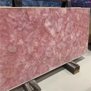 Cristallo di Quarzo Rosa Naturale, <span class=keywords><strong>Pietra</strong></span> Semi-<span class=keywords><strong>preziosa</strong></span> Traslucida, Design Moderno, Impermeabile, Superficie Lucidata, <span class=keywords><strong>Pietra</strong></span> <span class=keywords><strong>Preziosa</strong></span> Rosa - Product Image 6