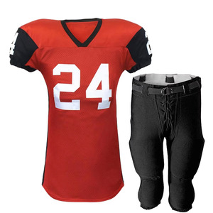 Uniforme de football américain à étiquette privée, logo personnalisé de haute qualité, maillot de sport court pour hommes, été, séchage rapide, léger - Product Image 3