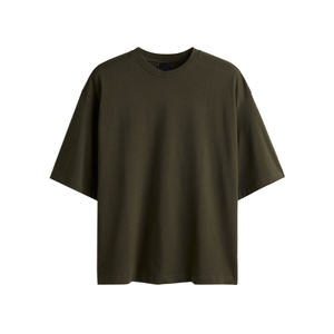 เสื้อยืดแขนสั้นผ้าฝ้าย 100% ระบายอากาศได้ดี ทรงลำลอง สำหรับวันหยุดสุดสัปดาห์ ไซส์ใหญ่พิเศษ สำหรับผู้ชาย  พร้อมรับสกรีนลายปัก  แบบเรียบๆ สำหรับพิมพ์ลายหรือปักลายตามสั่ง - Product Image 1