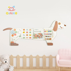 Juguetes Sensoriales Montessori Multifuncionales, Juguetes Educativos Tempranos de Madera para Jardín de Infancia, Panel de Actividades para Cachorros, Tablero de Juegos <span class=keywords><strong>Motor</strong></span> - Product Image 1