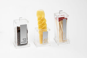 Judaica phù hợp với hộp besamim chủ nến cốc khay bên trong luctie Acrylic havdalah Bộ - Product Image 5