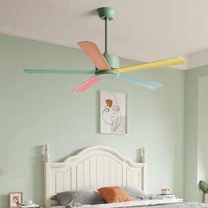 Ventilateur de plafond pour chambre à coucher avec variateur d'intensité et télécommande - Product Image 4